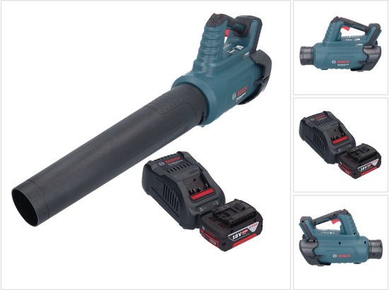 Bosch GBL 18V-750 Professionele accubladblazer 18 V BITURBO Brushless + 1x oplaadbare accu 5.0 Ah + lader van Bosch