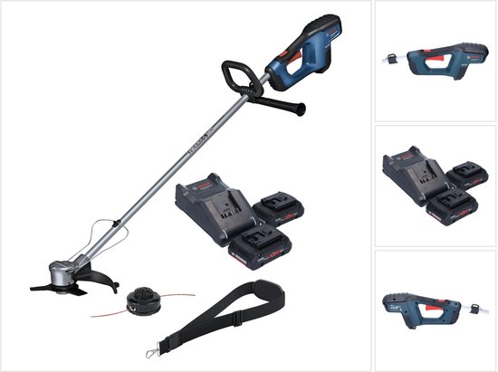 Bosch GFR 18V-23 Professionele accu-borstelmaaier 18 V 230 mm borstelloos + 2x ProCORE accu 4.0 Ah + lader van Merkloos	
