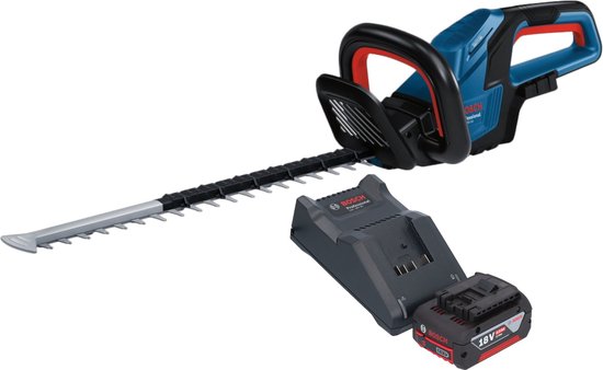 Bosch GHE 18V-50 Professionele accu heggenschaar 18 V 50 cm borstelloos + 1x accu 4.0 Ah + lader van Merkloos	