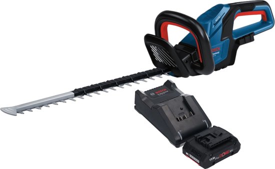 Bosch GHE 18V-50 Professionele accu heggenschaar 18 V 50 cm borstelloos + 1x ProCORE accu 4.0 Ah + lader van Merkloos	