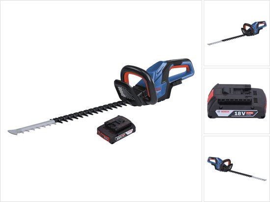 Bosch GHE 18V-60 Professionele accu heggenschaar 18 V 60 cm borstelloos + 1x accu 2.0 Ah - zonder oplader