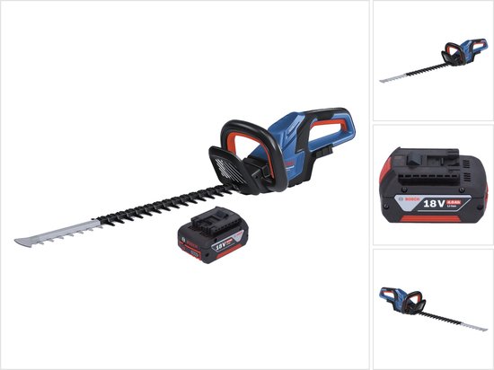 Bosch GHE 18V-60 Professionele accu heggenschaar 18 V 60 cm borstelloos + 1x accu 4.0 Ah - zonder oplader van Bosch