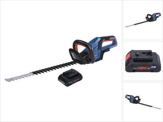 Bosch GHE 18V-60 Professionele accu heggenschaar 18 V 60 cm borstelloos + 1x ProCORE accu 4.0 Ah - zonder oplader