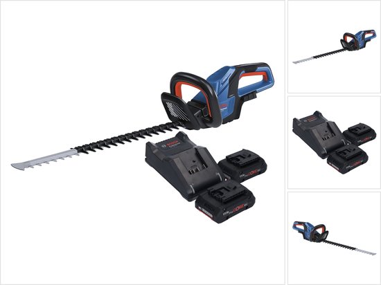 Bosch GHE 18V-60 Professionele accu heggenschaar 18 V 60 cm borstelloos + 2x ProCORE accu 4.0 Ah + lader van Bosch