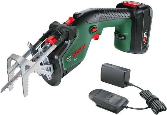 Bosch KEO 18 accu tuinzaagmachine - Snijdiameter van 80 mm - Met 18 V accu en lader van Merkloos	