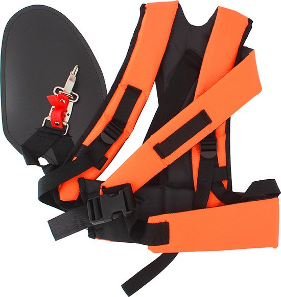 Bosmaaier Harnas-Verstelbaar-Oranje kleur-Draagharnas-Nylon riemaccessoire - Comfortabel en Efficiënt Tuinieren - Schouder riemen - Harnas van Bosma
