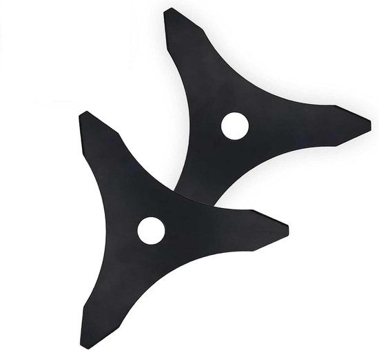 Bosmaaier mes met drie tanden, 2 stuks, gatdiameter 25,4 mm, voor gazon en tuin - Onkruid verwijderen, verbeterd en verdikt. van Merkloos	