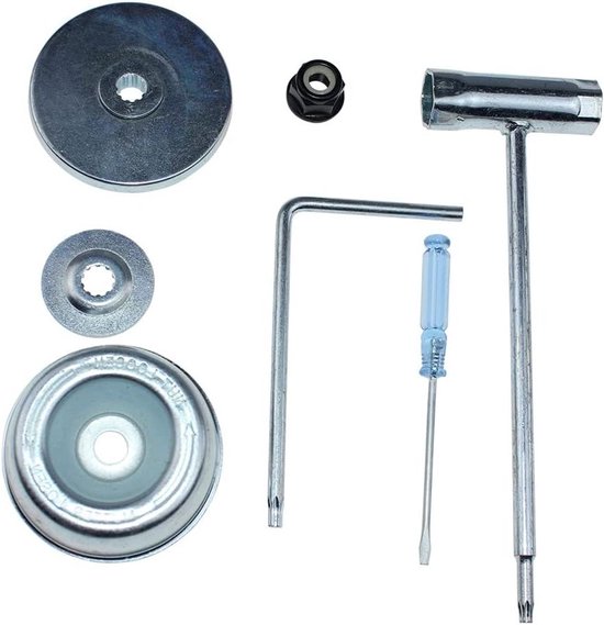 Bosmaaier Onderdelen Kit - Hulpstukken Set - Machine Onderhoud - Compleet Vervangingspakket - M10x1 Moer - Metaal