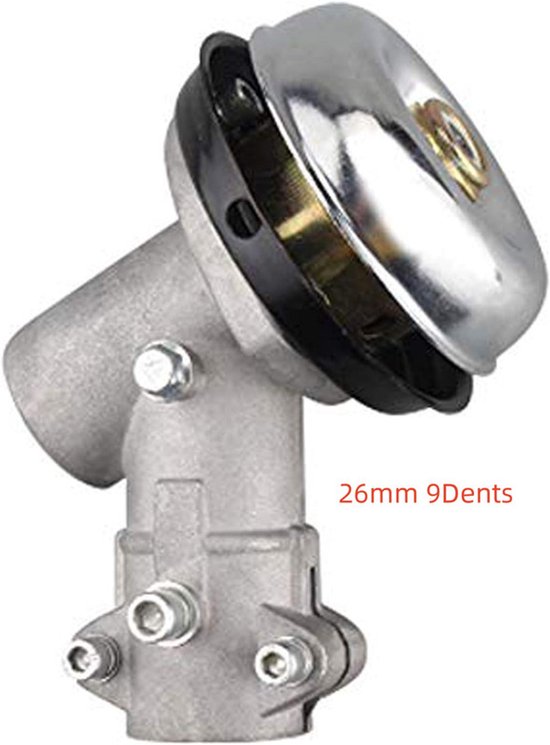 Bosmaaier Trimmer, Aluminium Grasmaaier Versnellingsbak Vervang tandwielkast Red Gear 26 mm Diameter 9 tanden twee vaste poorten voor bosmaaier, trimmer, grasmaaier van OuyFilters