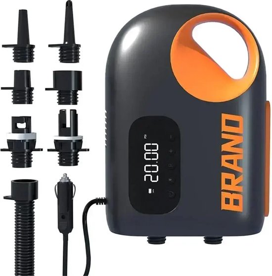 Botec Elektrische Luchtpomp - electrische pomp - elektrische pomp sup - compacte formaat en snoer wat te verbinden is met de auto - 12V van Botec