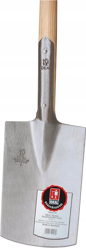 Bouwschop IDEAL met houten steel, 285x180 mm, 85 cm