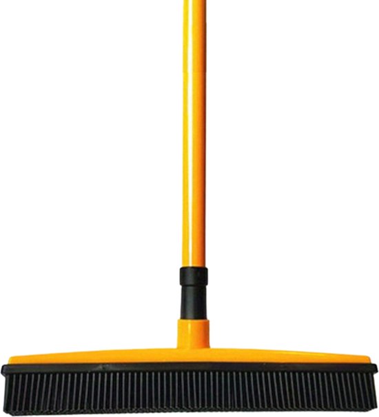 Bovista Huisdierhaar Verwijderaar - Kattenhaar Verwijderaar - Haarverwijderaar - Voor Huisdieren - Kappersbezem - Rubber - Geel van Bovista