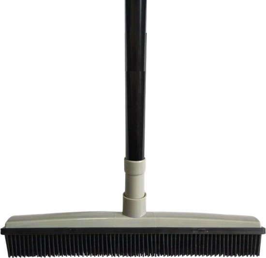 Bovista Huisdierhaar Verwijderaar - Kattenhaar Verwijderaar - Haarverwijderaar - Voor Huisdieren - Kappersbezem - Rubber - Grijs van Bovista