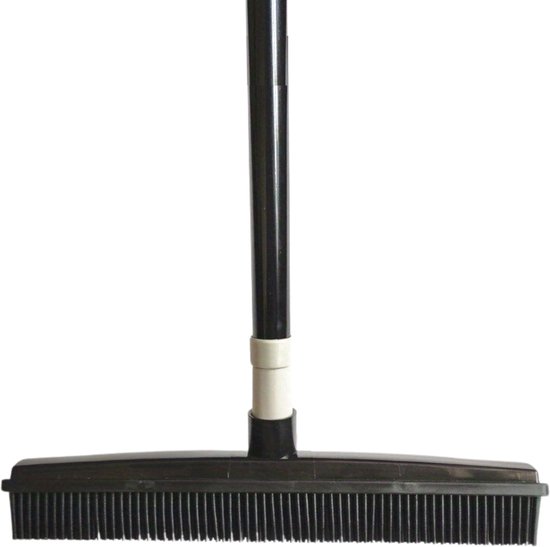 Bovista Huisdierhaar Verwijderaar - Kattenhaar Verwijderaar - Haarverwijderaar - Voor Huisdieren - Kappersbezem - Rubber - Zwart van Bovista