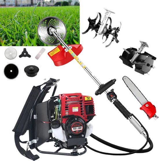 Bovista Kantenmaaier Electrisch - Met Accu - Draadloos - Voegenborstel - Grastrimmer - Kantensnijder - Onkruidborstel - Bosmaaier - Elektrische - 4 Takt - 35cc van Merkloos	