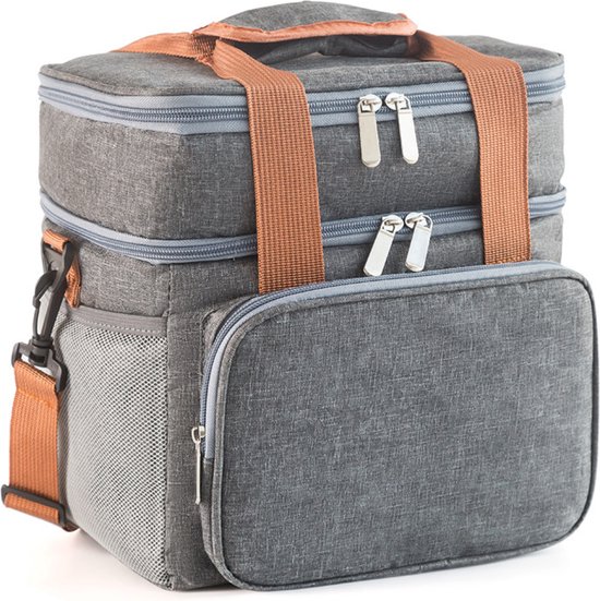 Bovista Koelbox - Koeltas - Frigobox - Autokoelbox - Lichtgewicht - Coolbox - Wielen - Draagbaar - Grijs van Bovista