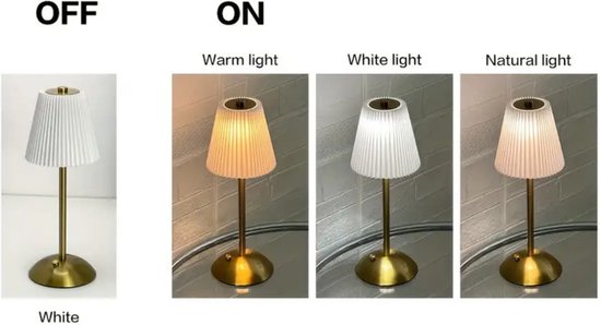 Bovista Nachtlampje - Volwassenen - Kinderen - Slaapkamer - Baby - Nachtlamp - Leeslamp - Slaapkamer - Wit van Bovista