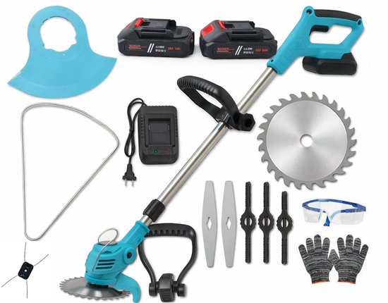 Boxer Krachtige Accu Grastrimmer 24V – Met 2 Accu’s en Handige Accessoires! van Merkloos	
