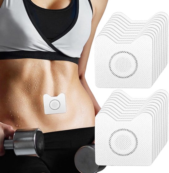 BOXOB 20st Zelfklevende Ricinusolie Verpakking, Eenmalig Te Gebruiken Spunlace Doek Drinkbaar Anti-Lek Ricinusolie Navel Patches Pads Geen Residu voor Yoga Slapen Lezen(Olie Niet Inbegrepen) van BOXOB