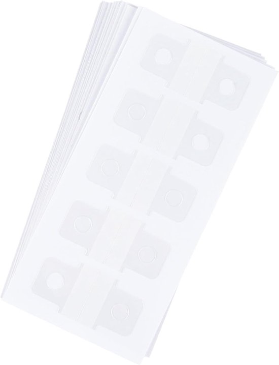 BOXOB 300 stuks Gatenversterkingsstickers, Zelfklevend Labels voor Het Versterken van Perforaties Losbladig Papier Ringbanden Notitieboeken Doe-Het-Zelf Plakboeken Fotoalbums Kantoorbenodigdheden van BOXOB