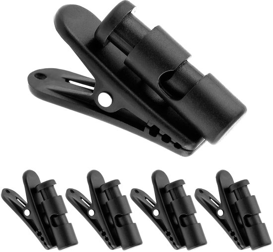 BOXOB 5st Hoofdtelefoonkabelclip, Zwarte Hoofdtelefoonkabelklemmen Hoofdtelefoonkabelklem Kledingclips Oortelefoonkabelclip Hoofdtelefoonclips Accessoires voor Hoofdtelefoonkabel van BOXOB