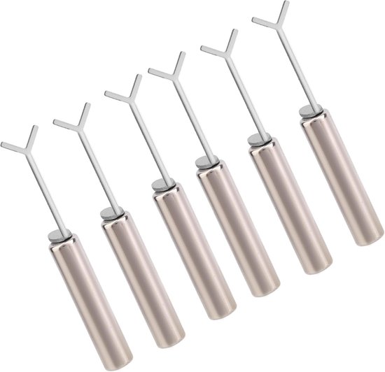 BOXOB Cat Eye Hartmagneet voor Nagels, Professionele Cat Eye DIY Gereedschapsset met 6 Y-Vormige Geleidestokjes en 6 Cilindrische Magneten voor Een Verbluffende DIY Manicure van Merkloos	