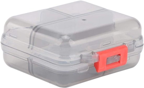 Box,Organizer Weekly AM/PM Box 7 Grids Weekly Portable Tablet Box Organizer Drug Case Box Organizer for Pills Vitamin(Gray) van Merkloos	