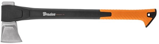 Bradas splijtbijl Axt1700g SN2170, nylon steel 654 mm, zwart/oranje