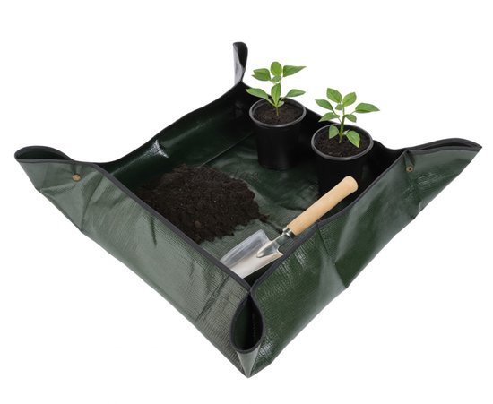 Bradas Verpotmat voor Planten 100 x 100 cm - Groot Formaat - Waterdicht en Opvouwbaar van Merkloos	