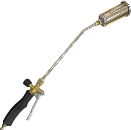 Brandbrander Gas - Onkruidbrander - Onkruid Verwijderen - Automatische Ontsteking - 60 cm - Zwart