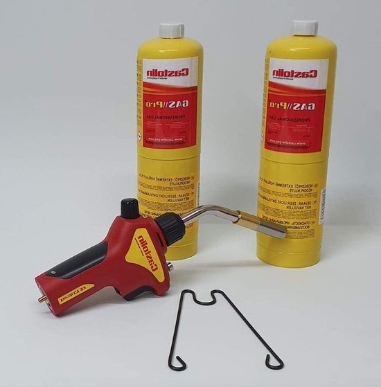 Brandertje - Soldeerbrander - Metaal Bewerken - Duurzaam Roestvrij Staal - 3 kg - Rood