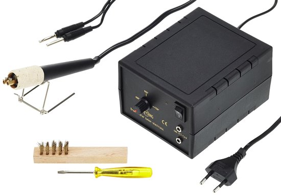 Brandschilderapparaat Junior - Houtbrander Set - Creatief Houtbewerking - Temperatuur Regelbaar - 350-800 Graden van Merkloos	