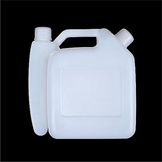 Brandstof Mengfles - Olie Benzine Tank - Gereedschap Onderhoud - Duidelijke Maatstrepen - 1 Liter - Transparant