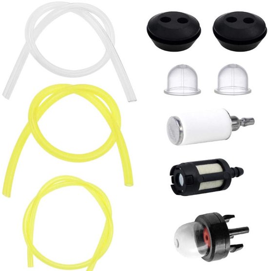 Brandstofleidingen - Brandstofleidingsets en primerpompen - Voor kettingzagen, trimmers en bladblazers - Onderdelen voor grasmaaiers, tuingereedschap en accessoires van Merkloos	