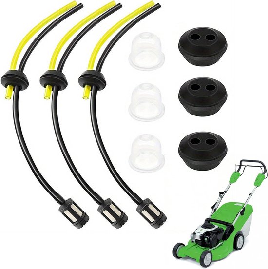 Brandstofslangen met filter - Universele brandstoffilter set - 9-delige set - Voor grasmaaier en bosmaaier - ShopVlot