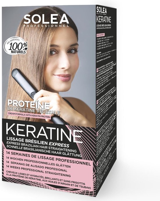Braziliaanse Haar Straightening Kit met Keratine - Professionele Behandeling voor 14 Weken Glad en Sluik Haar van Kativa