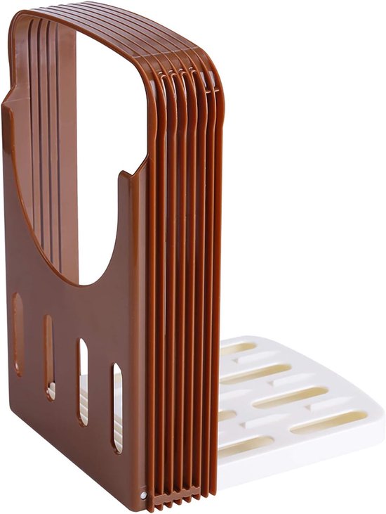 Bread Cutter, Folding Manual Sandwich Slicer, Adjustable 5 Layer Slicer for Homemade Bread, Bread Pies, Ham, Cheese van Merkloos	