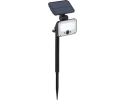 BRILLIANT LED buitenprikkerlamp, solar, 54 cm, 1100 lm, 4100 K, zwart van BRILLIANT