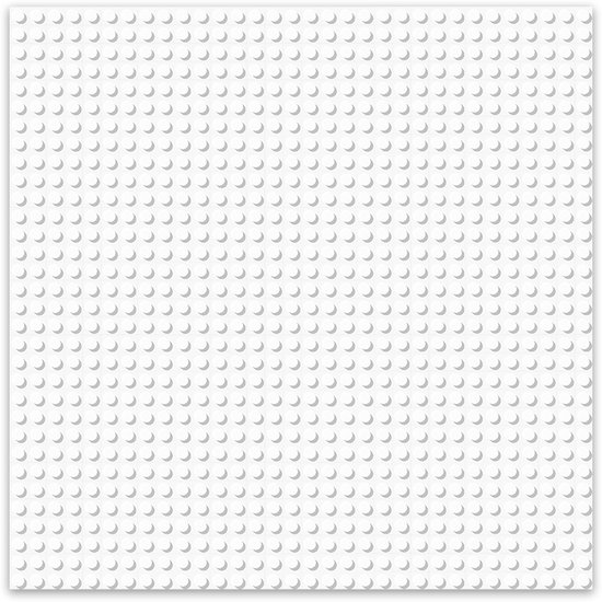 Brixies Bouwplaat | Grondplaat 32x32 noppen - Geschikt voor Lego Classic Bouwstenen - Wit van BRIX