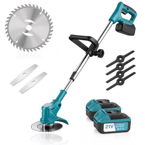 BronStore® Kantenmaaier - Grastrimmer met Accu - Bosmaaier Elektrisch - Inclusief 2 Accu's & Complete Set van BronStore®