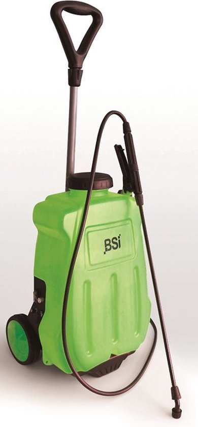 BSI - Batterijdrukspuit met Trolley - Hoogwaardige en gebruiksvriedelijke rugsproeier - 16 l inhoud van BSI