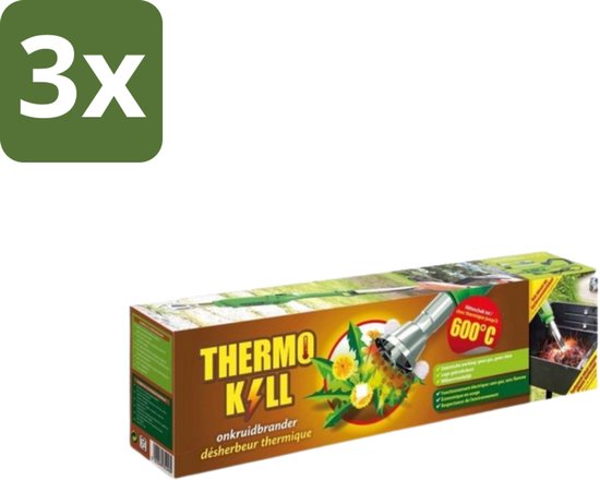 BSI – Thermo Kill Onkruidbrander – Elektrisch 2000 W – 600 °C - Bulkverpakking - 3 stuks van Merkloos	