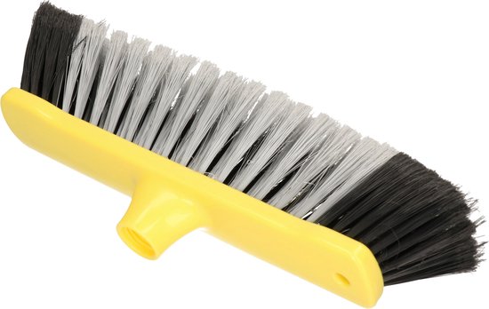 Buemag bezemkop zacht - 33 cm - kunststof - zwart/geel - binnen van Buemag