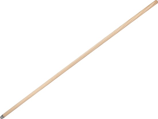 Buemag Bezemsteel universeel - hout - 130 cm - D24 mm - schroefdraad uiteinde van Buemag