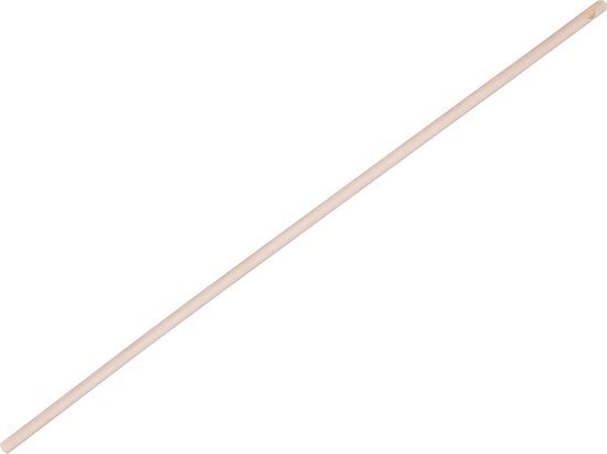 Buemag Bezemsteel universeel - hout - 140 cm - D24 mm - extra lang van Buemag