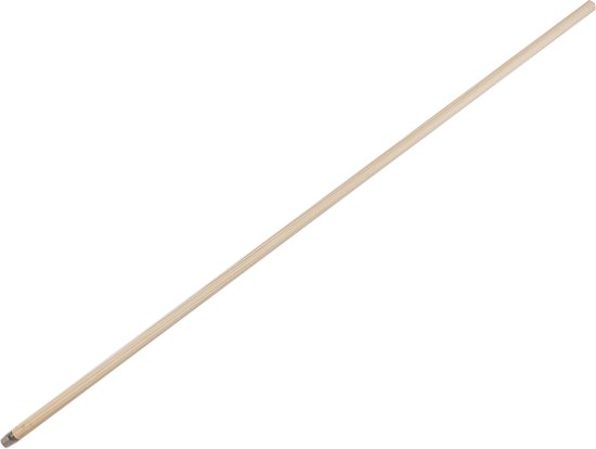 Buemag Bezemsteel universeel - hout - 140 cm - D24 mm - schroefdraad uiteinde - extra lang van Buemag