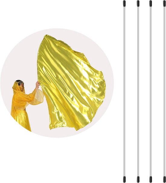 Buigbare Flex Staven - Dansstokken - Aanbidding Vlaggen - 4 Flexibele Delen - 31 Inch