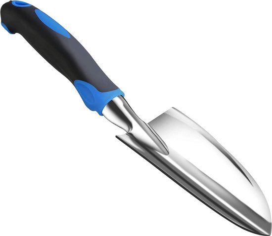 Buigvaste tuinspade - aluminium schoppen - 30 cm L x 75 cm B - ergonomische rubberen anti-slip handgreep - kleine schep voor planten verplanten - stevig en duurzaam van $