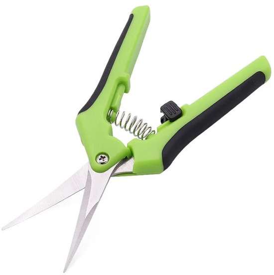 BukkitBow - Tuinschaar - Snoeischaar met Roestvrij Stalen Messen - Grip Handvat - Voor Bloemen, Planten & Struiken - Groen van BukkitBow