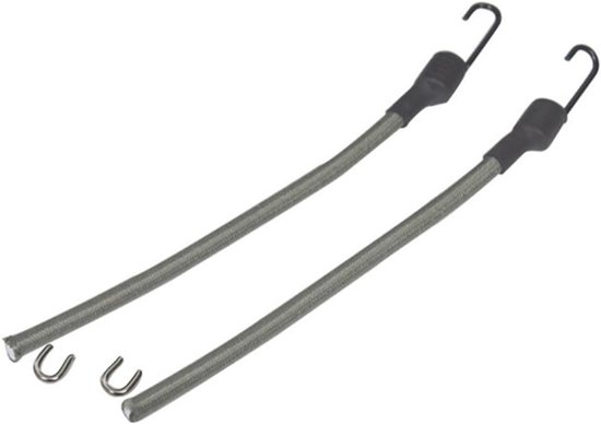 Bungee Strap - 2 STKS Nylon Elastische Helm Band Koord met U-gesp voor Tactische Helmen - Veiligheid en Comfort